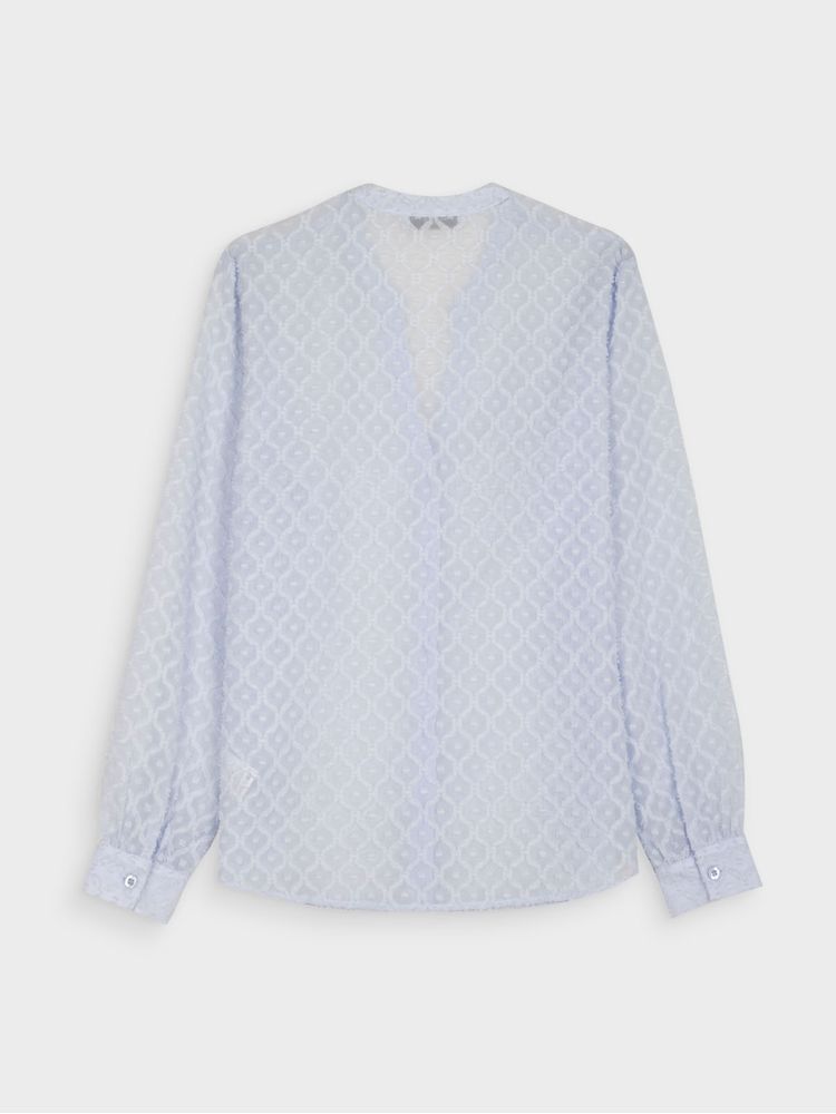Blusa Manga Larga Unicolor para Mujer 42430