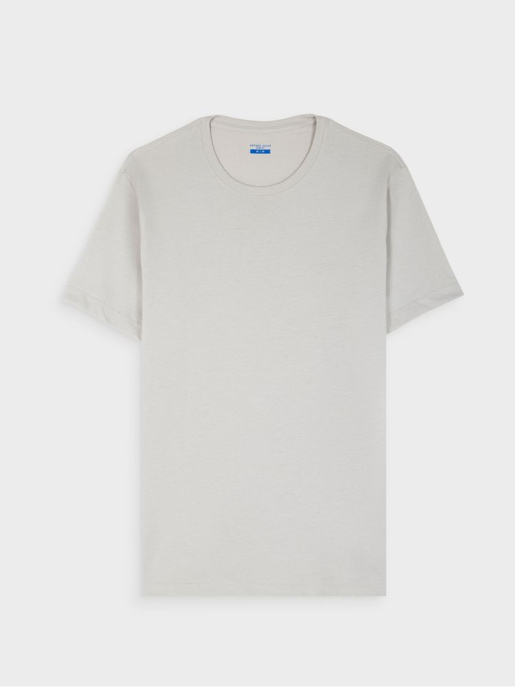 Camiseta Unicolor de Algodón con para Hombre 38165