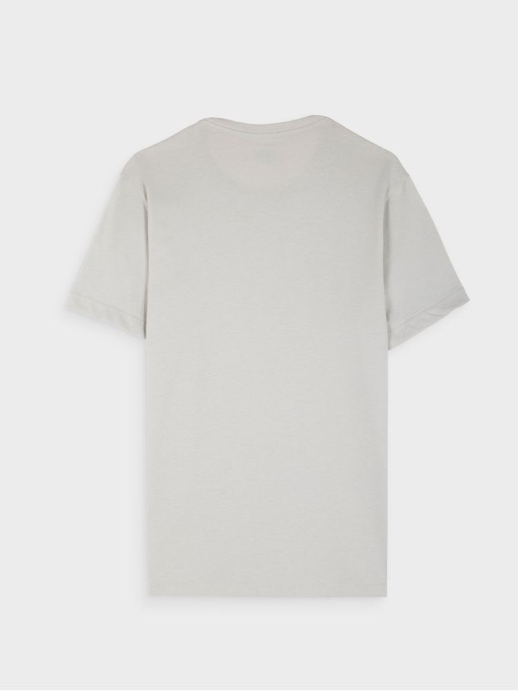 Camiseta Unicolor de Algodón con para Hombre 38165