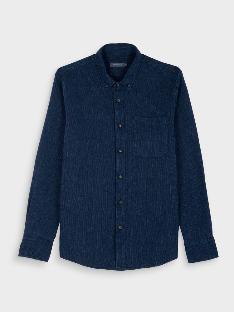 Camisa Denim Manga Larga para Hombre 38609