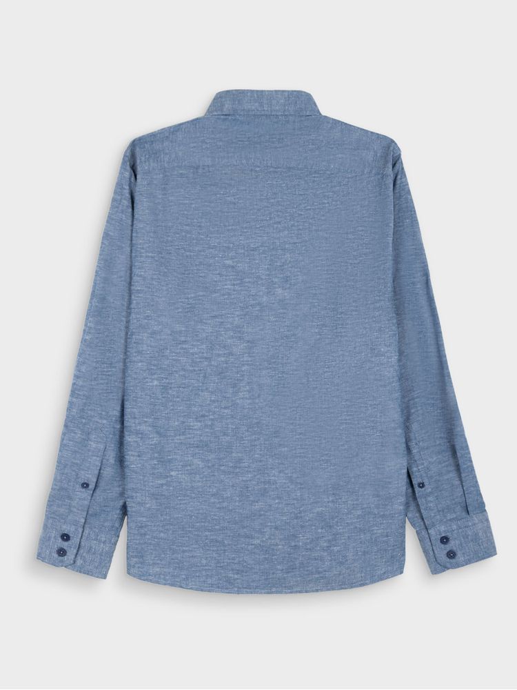 Camisa Lino Manga Larga para Hombre 43962