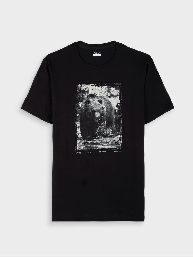 Camiseta Estampada Slim Fit para Hombre 40218