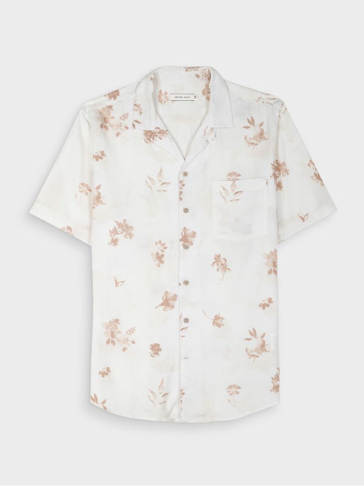 Camisa Estampada Manga Corta para Hombre 42571