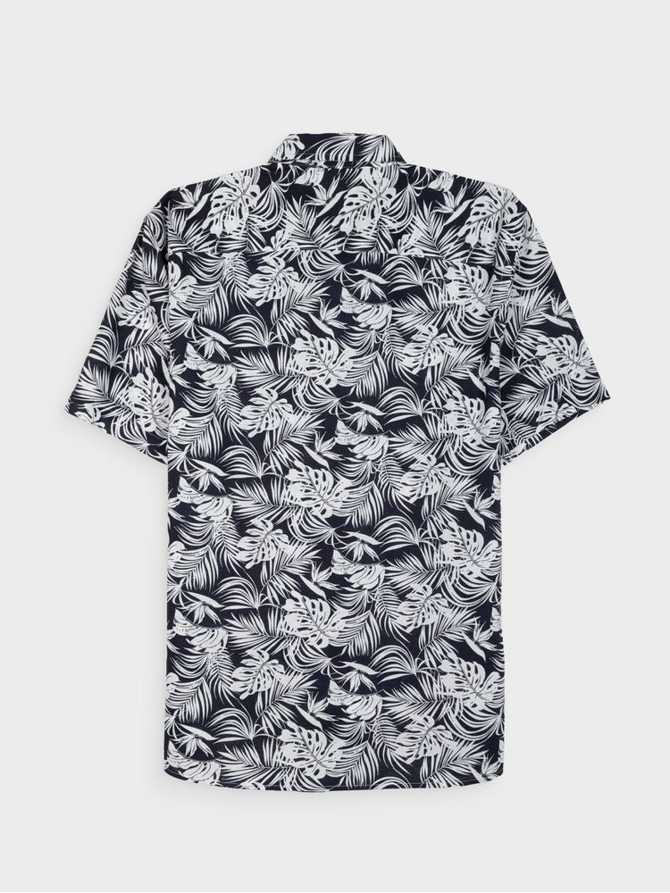 Camisa Lino Manga Corta para Hombre 43320