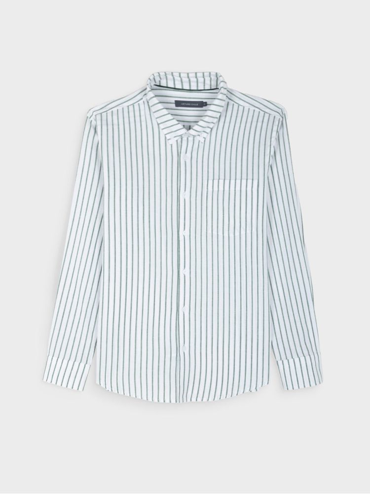 Camisa Lino Manga Larga para Hombre 43323