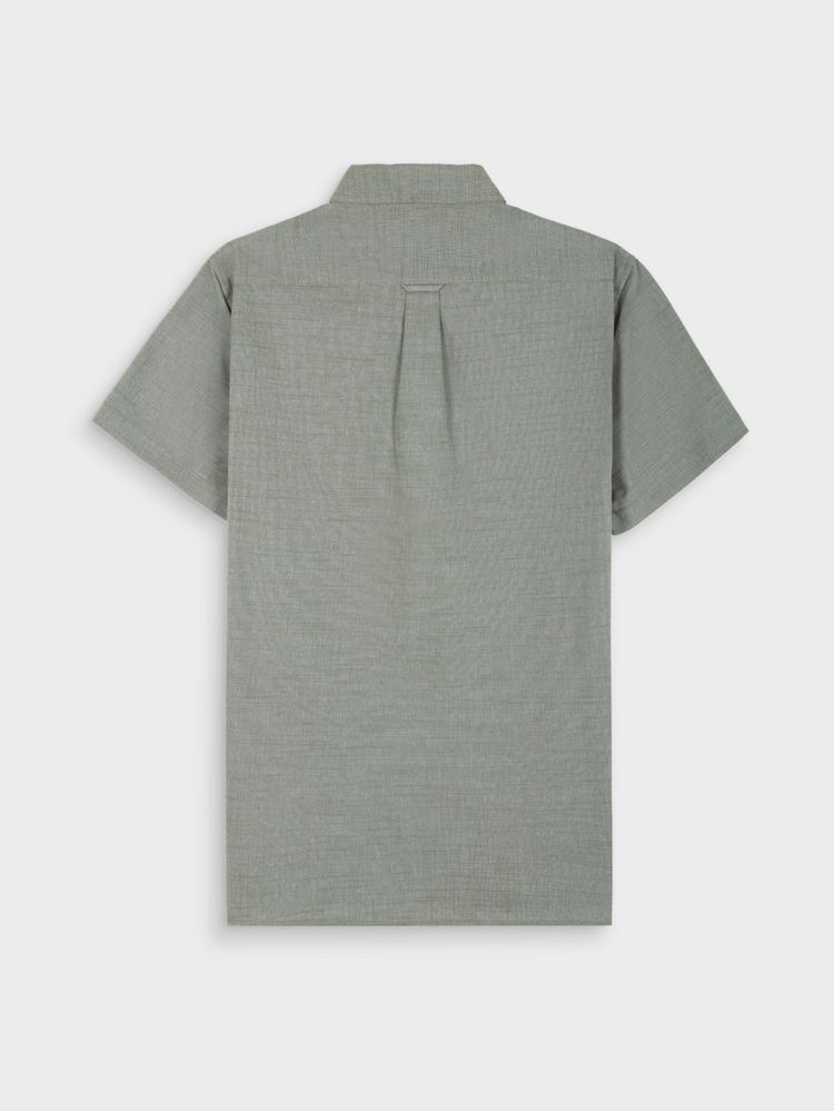 Camisa Unicolor Manga Corta para Hombre 44275