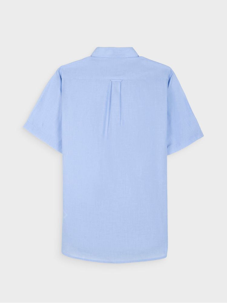 Camisa Unicolor Manga Corta para Hombre 44280