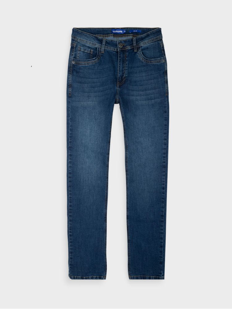 Jean Slim Fit Unicolor para Hombre 13712