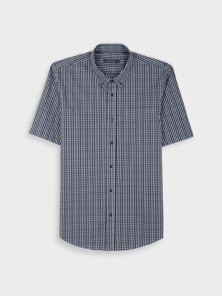 Camisa Cuadros Manga Corta para Hombre 44312