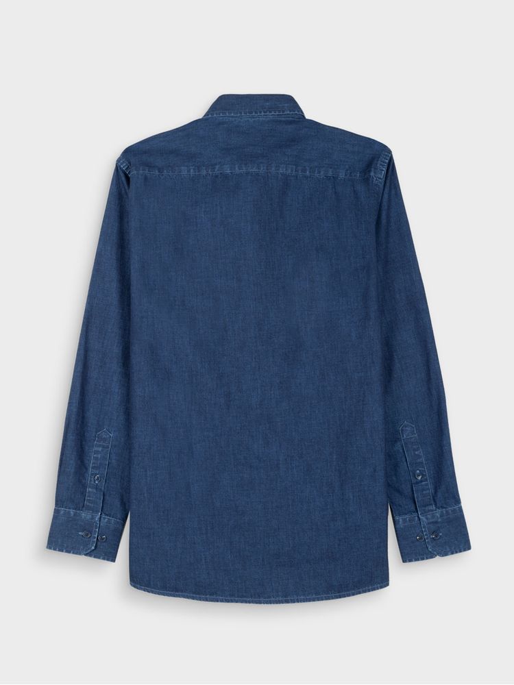 Camisa Denim Manga Larga para Hombre 39066
