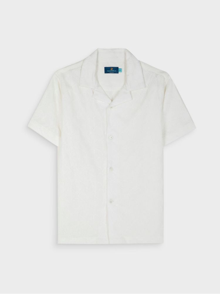 Camisa Hawaiana de Algodón para Hombre 03574