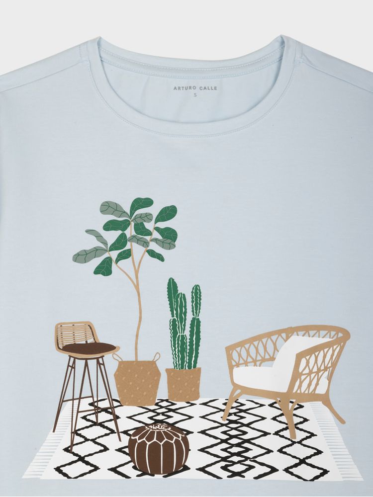 Camiseta Estampada para Mujer 42418