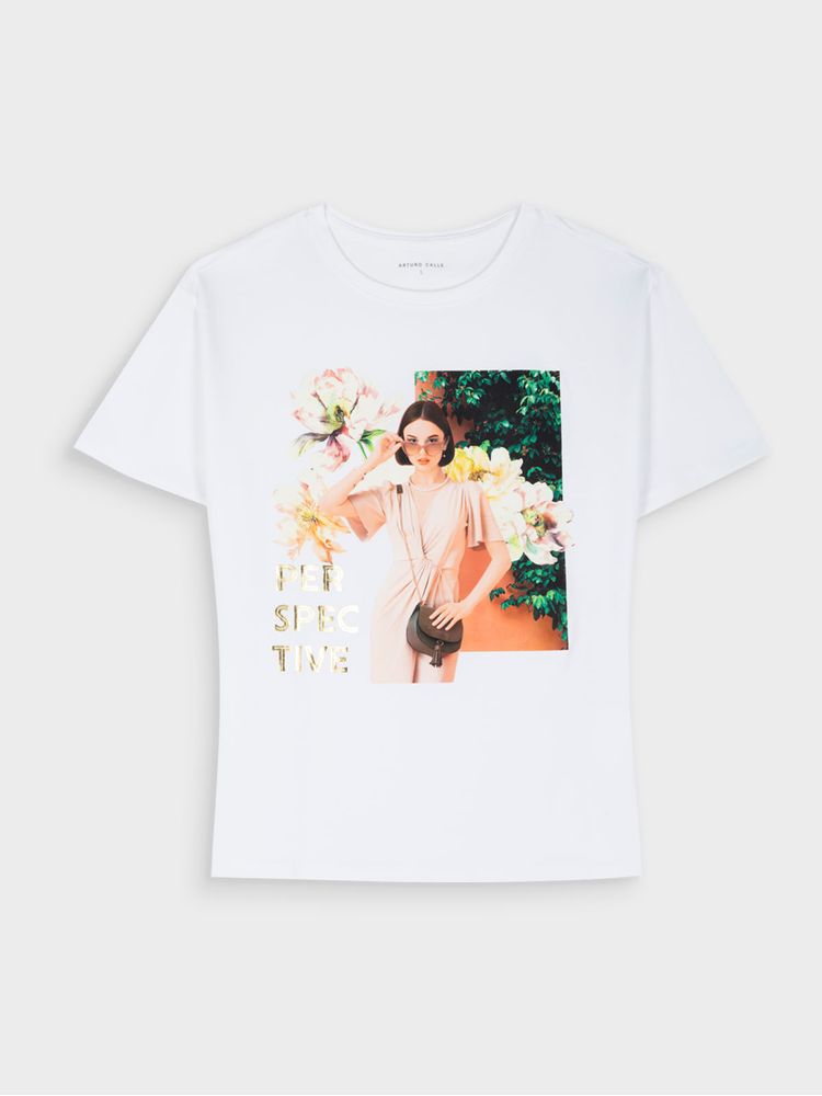 Camiseta Estampada para Mujer 43724