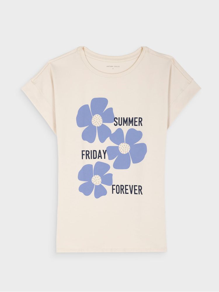 Camiseta Estampada para Mujer 44193