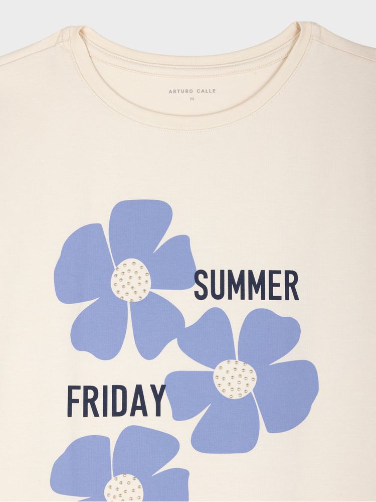 Camiseta Estampada para Mujer 44193