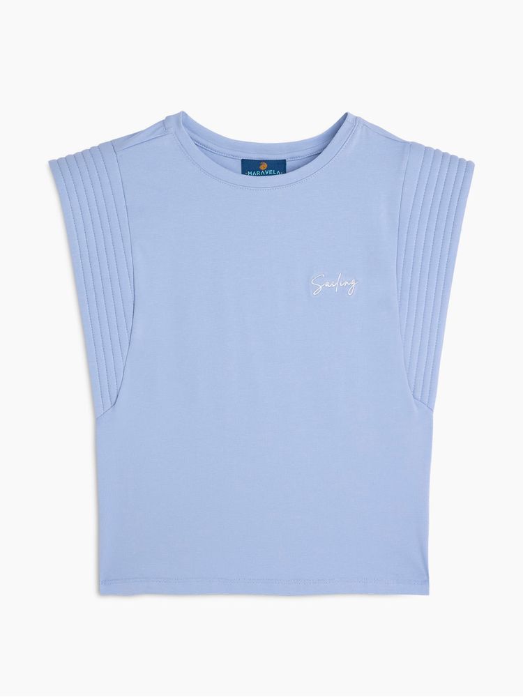 Camiseta para Mujer Mezclas Algodón 02765
