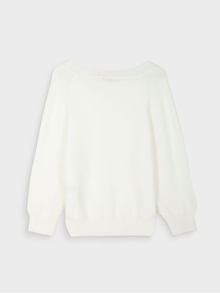 Suéter Unicolor Cuello V para Mujer 39013