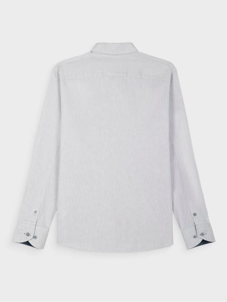 Camisa Unicolor Manga Larga para Hombre 42566