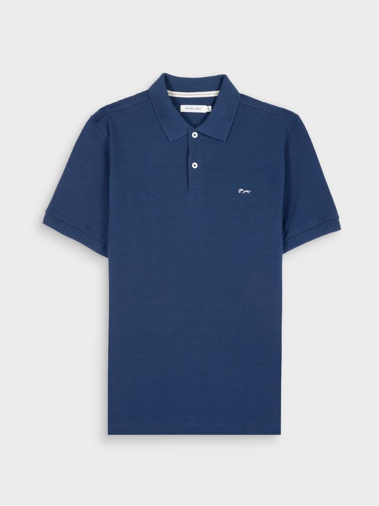 Polo Unicolor con Textura para Hombre 38090