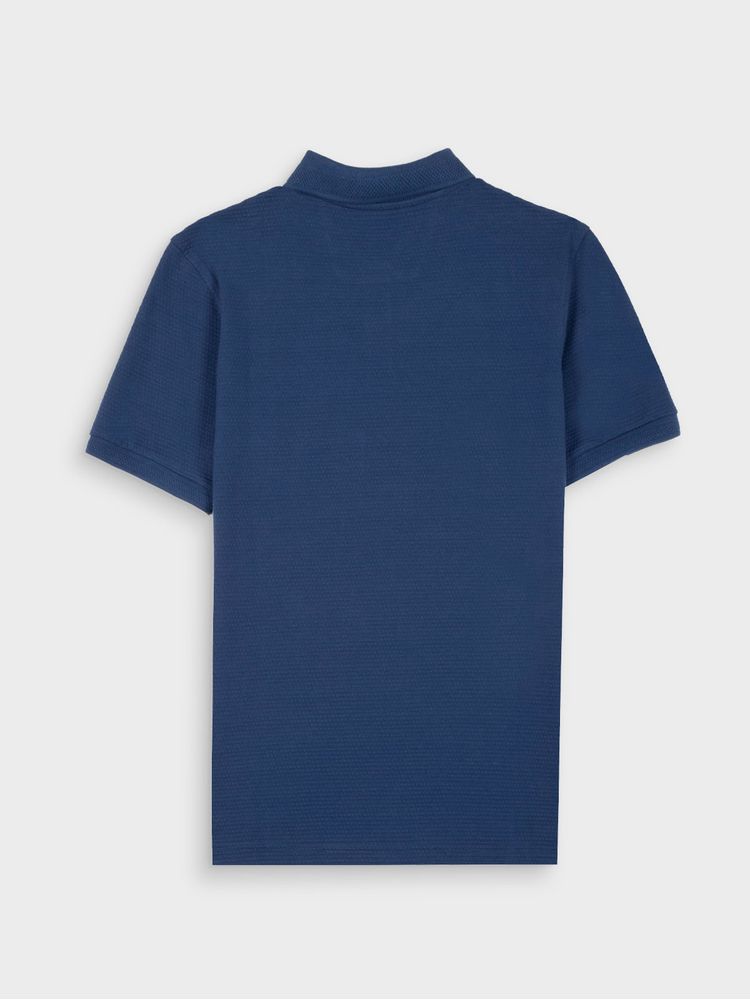 Polo Unicolor con Textura para Hombre 38090