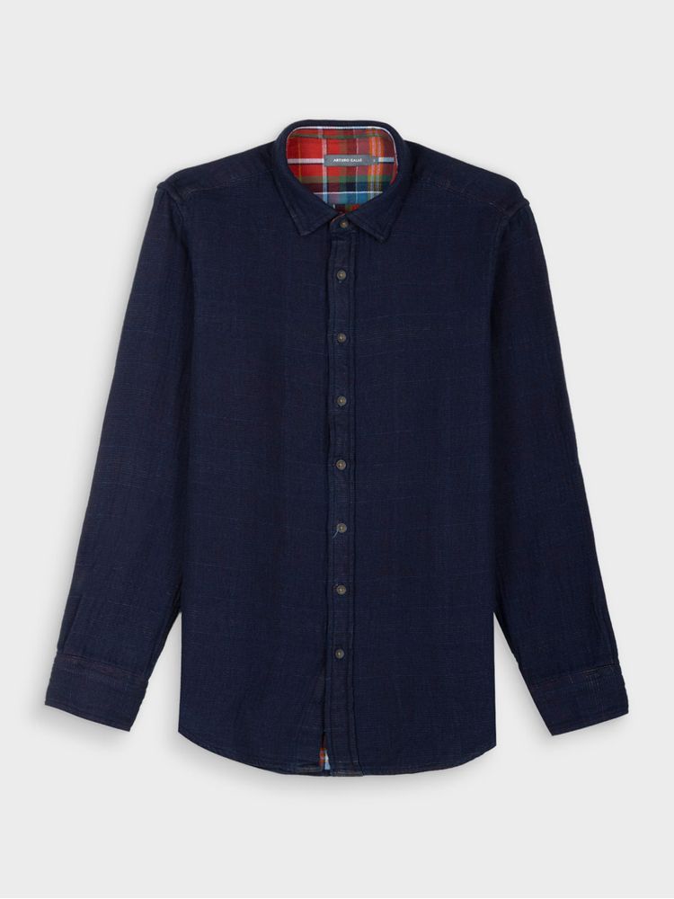 Camisa Denim Manga Larga para Hombre 38639