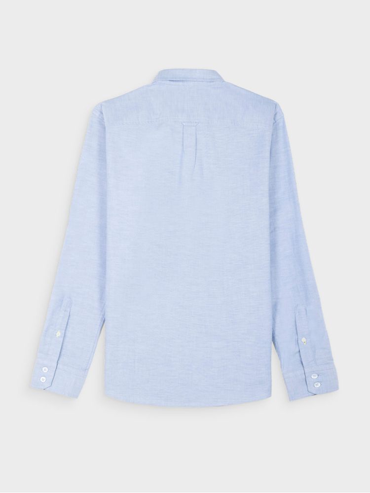 Camisa Unicolor Manga Larga para Hombre 44224
