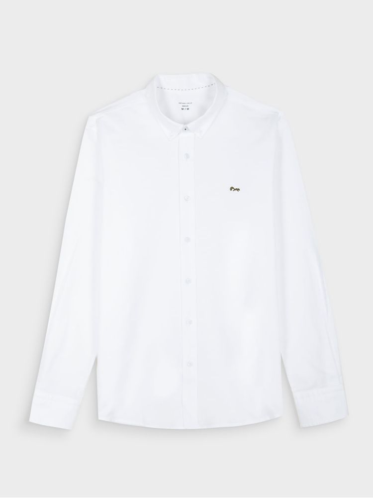 Camisa Unicolor Manga Larga para Hombre 44226