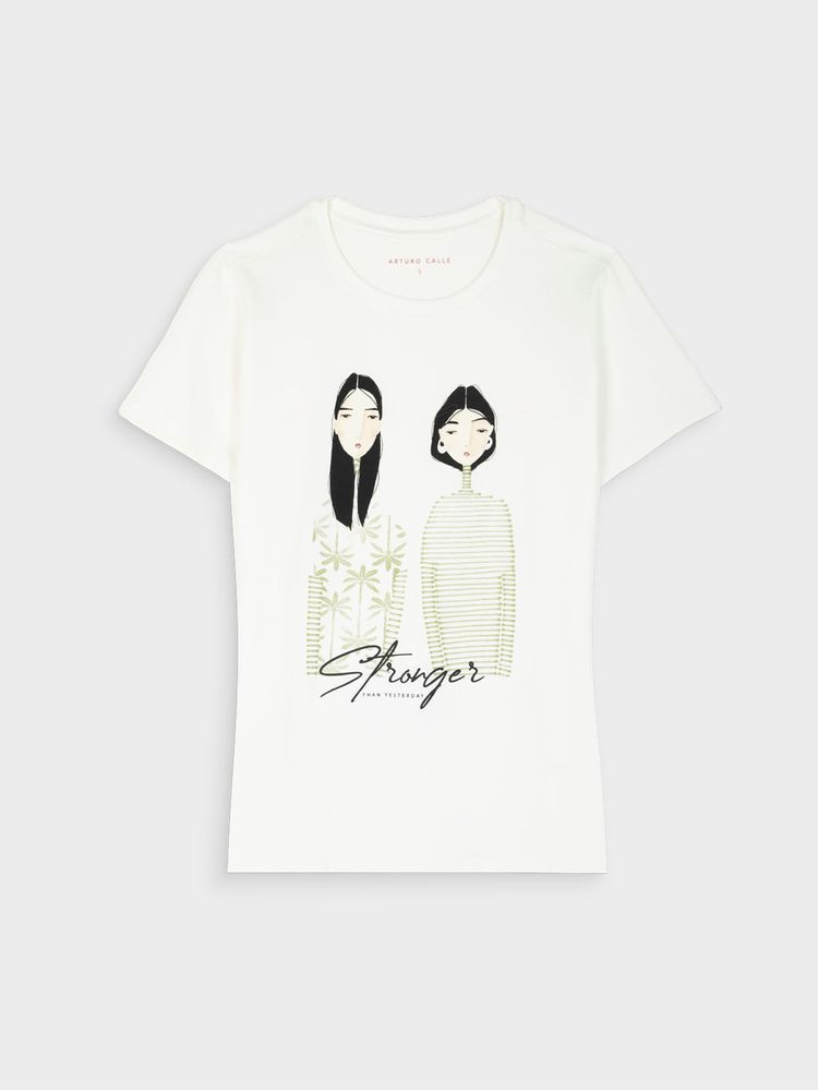 Camiseta Estampada para Mujer 44496