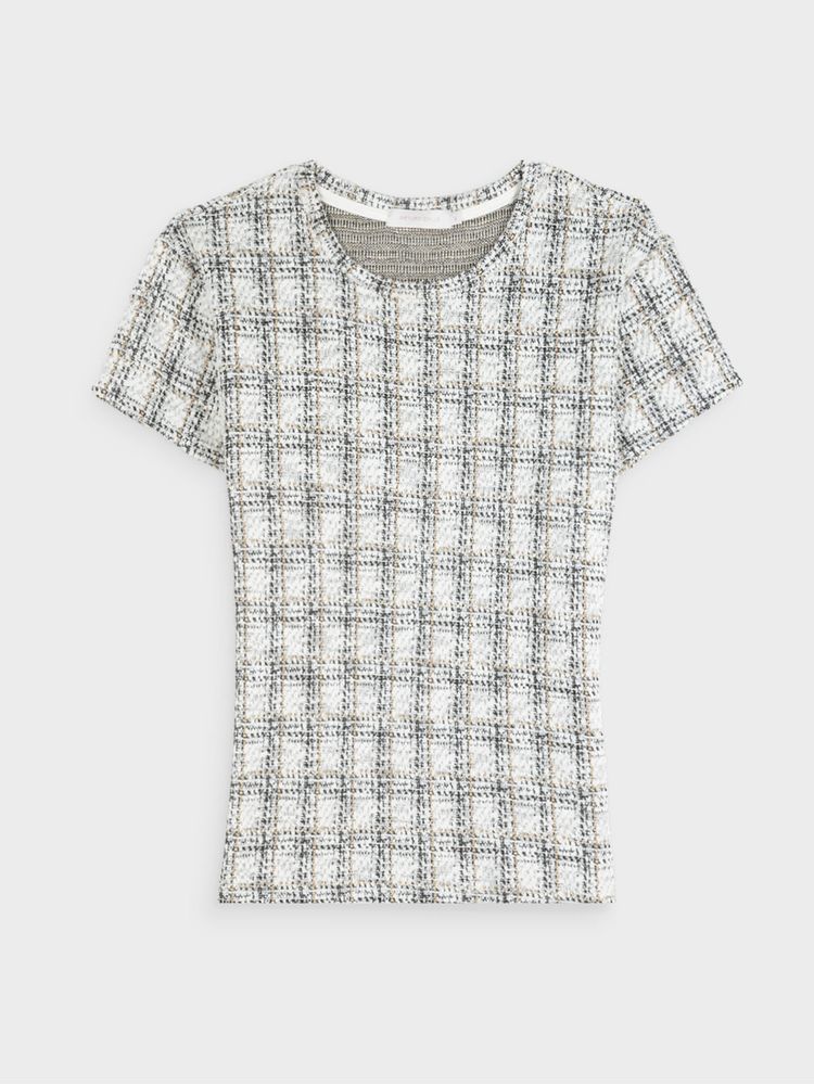 Camiseta de Cuadros para Mujer 45948