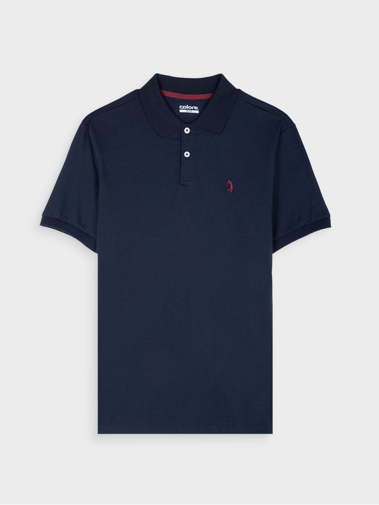 Polo Unicolor Casual para Hombre 12342