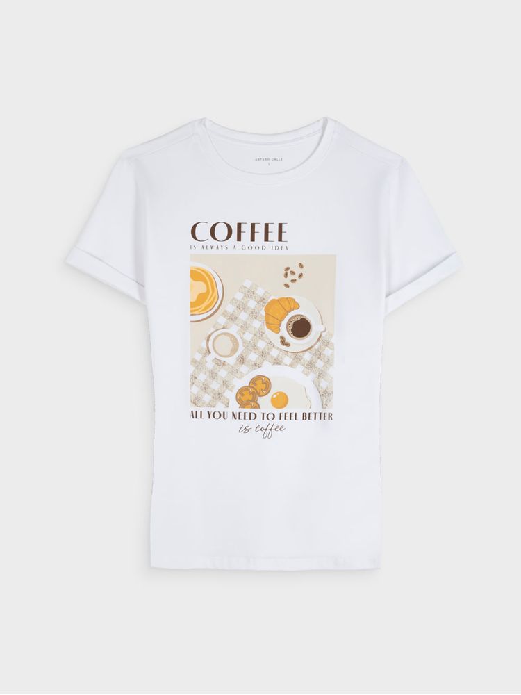 Camiseta Estampada para Mujer 46512