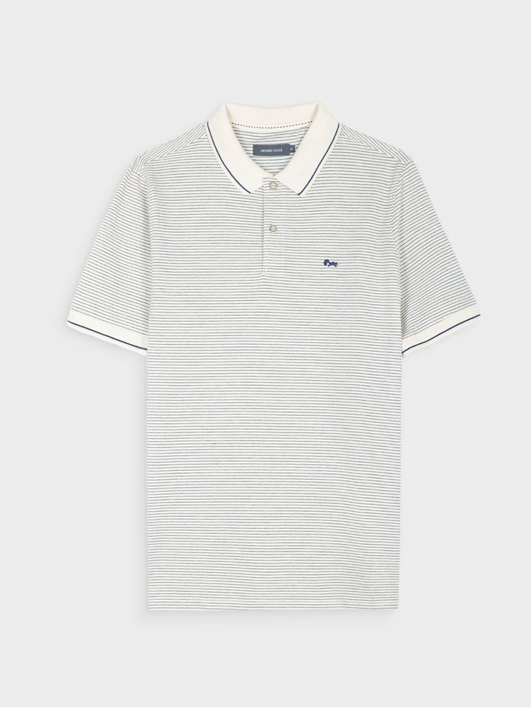 Polo Ligero de Algodón y Lino 39227