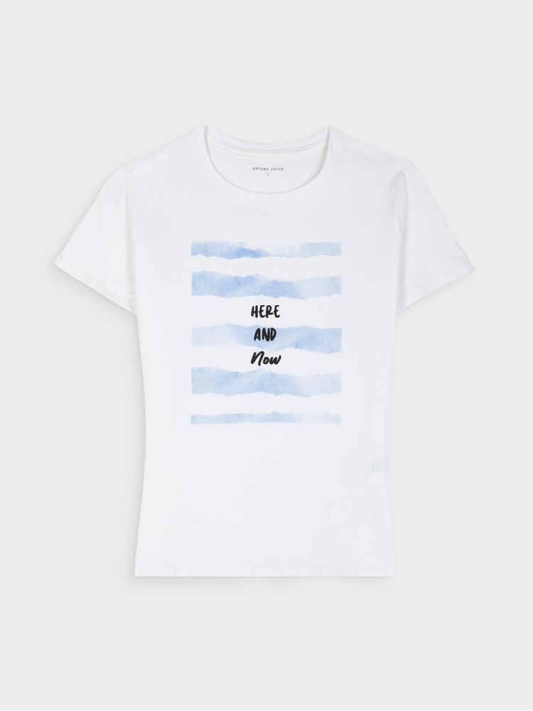 Camiseta Estampada para Mujer 44198
