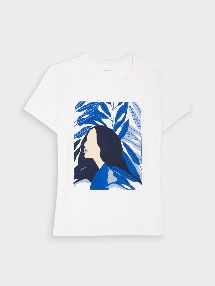 Camiseta Estampada para Mujer 40428
