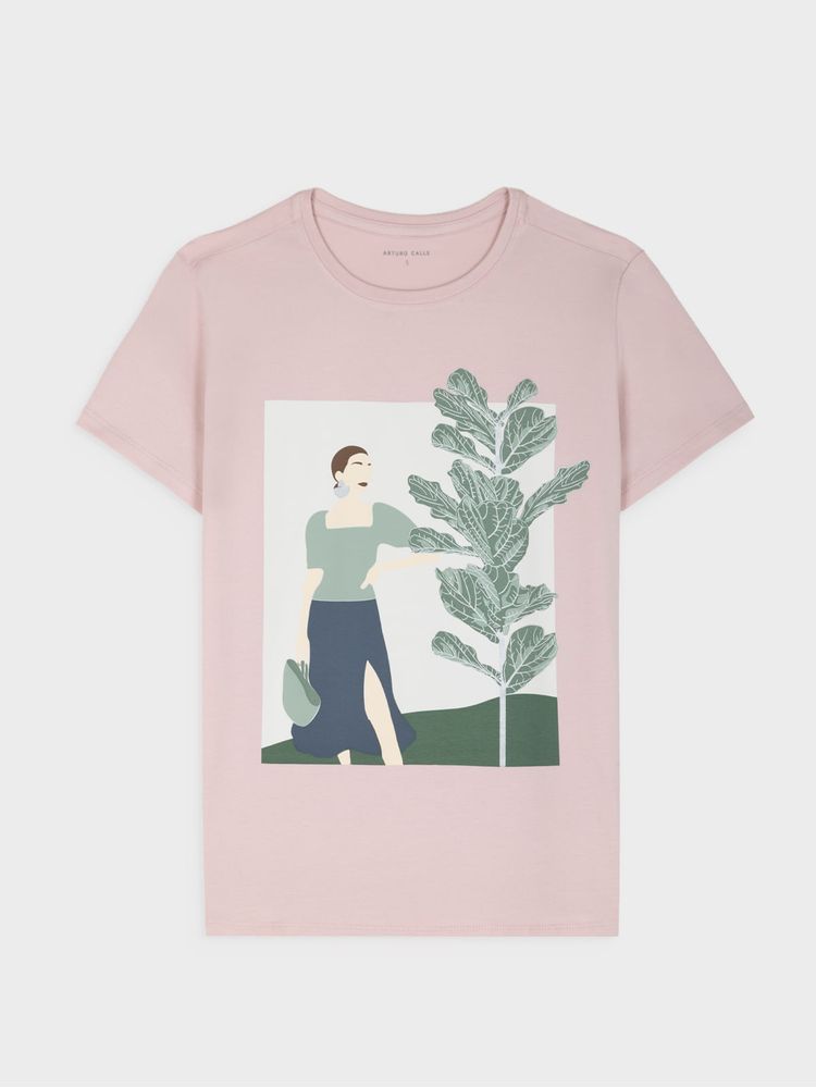 Camiseta Estampada para Mujer 42471