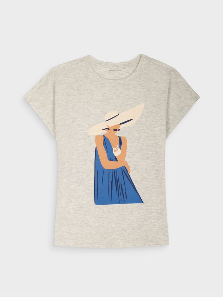 Camiseta Estampada para Mujer 40436