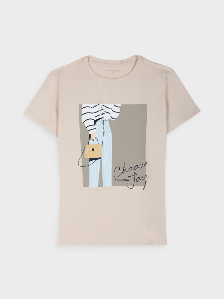 Camiseta Estampada para Mujer 42476
