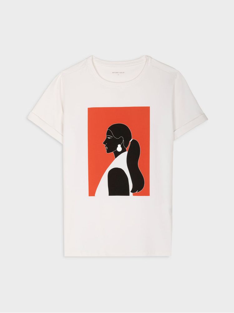 Camiseta Estampada para Mujer 40422