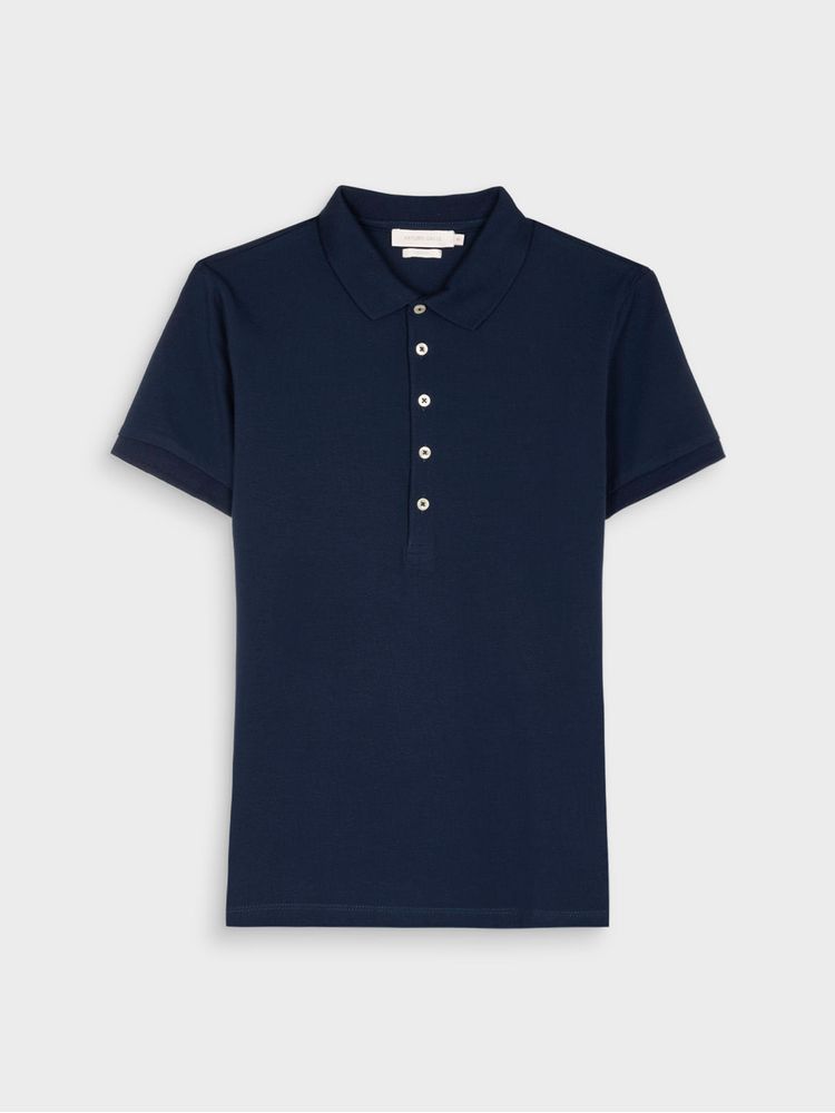 Camiseta Polo Unicolor para Mujer 40978