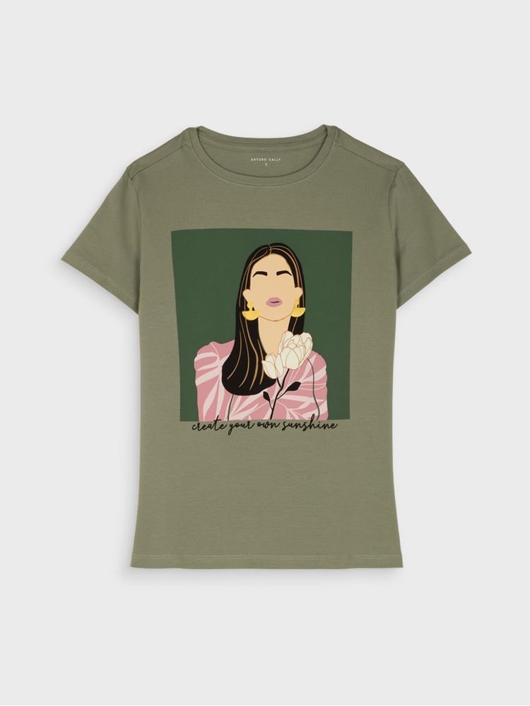 Camiseta Estampada para Mujer 42472