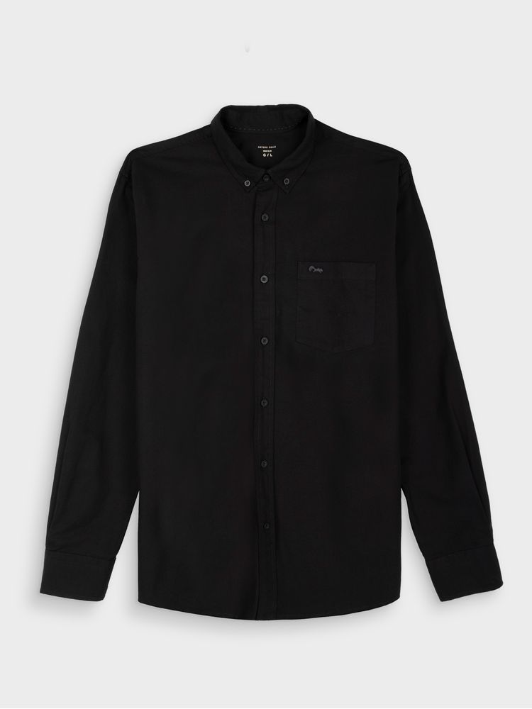 Camisa Oxford Manga Larga para Hombre 37061