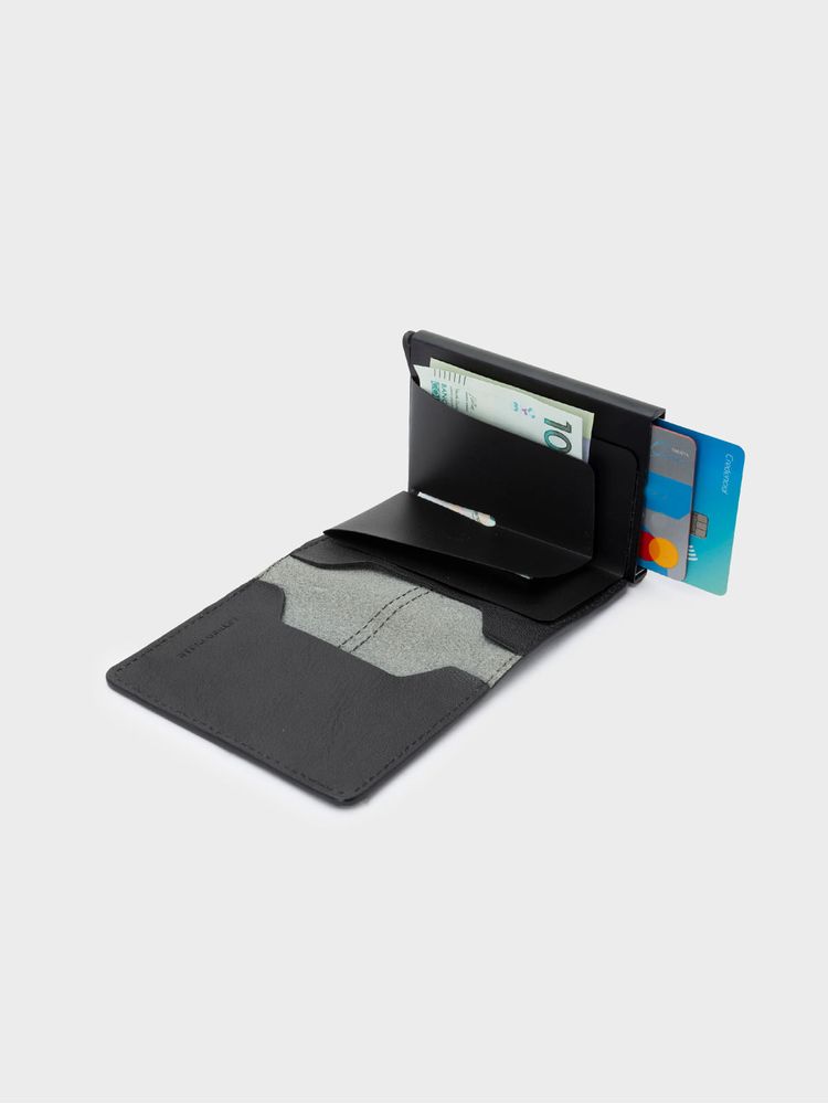 Slim Wallet en Cuero Graso para Hombre 36507