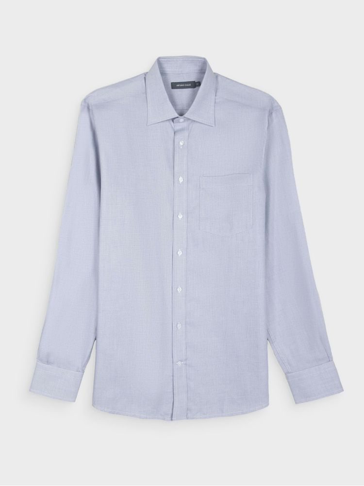 Camisa Suave de Algodón Pima con Silueta Semi Slim Fit para Hombre 39184