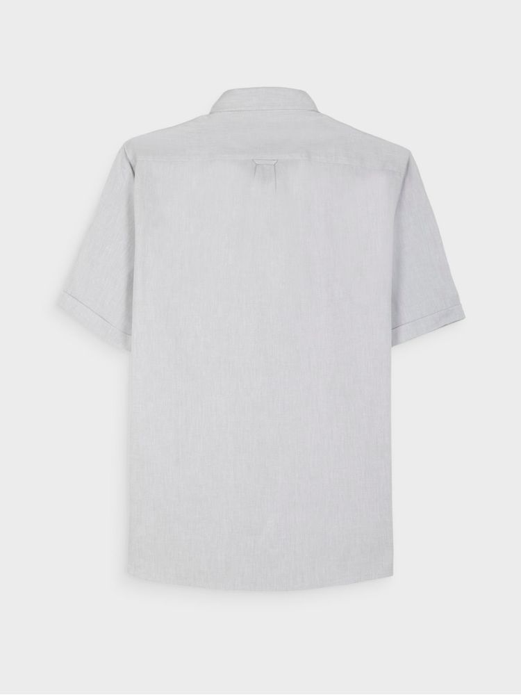 Camisa Unicolor Manga Corta para Hombre 42573
