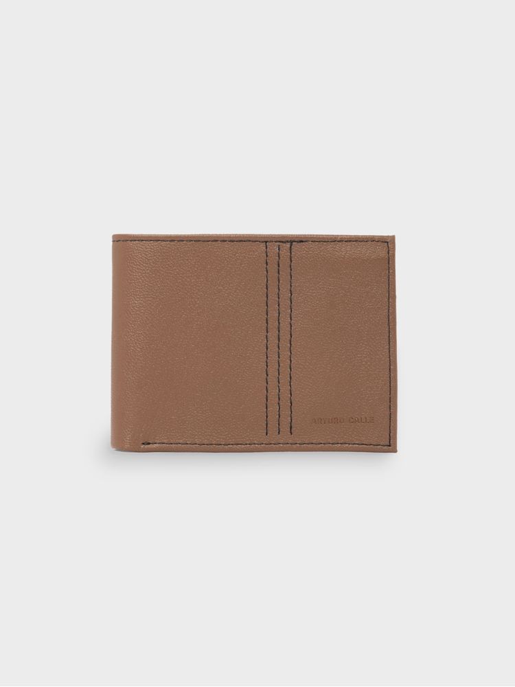 Billetera de Cuero Natural con Diseño Atemporal 42955