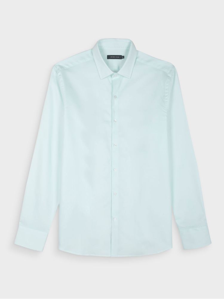 Camisa Regular Fit de Algodón Pima para Hombre 43745