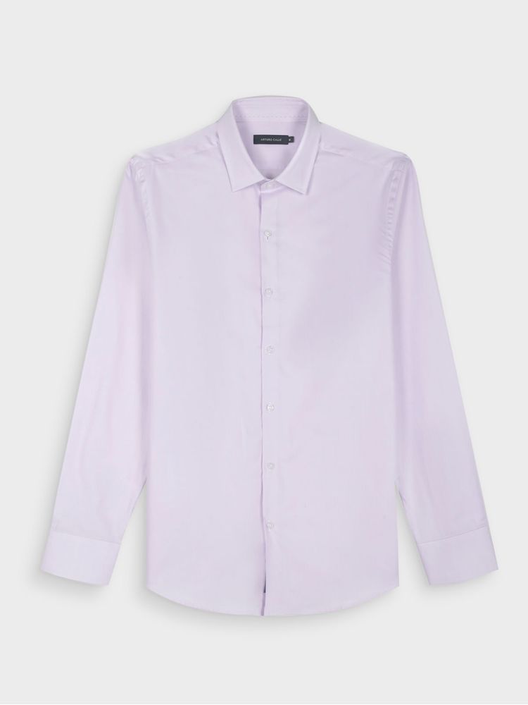 Camisa Regular Fit Elegante con Cuello Ángeles para Hombre 43747
