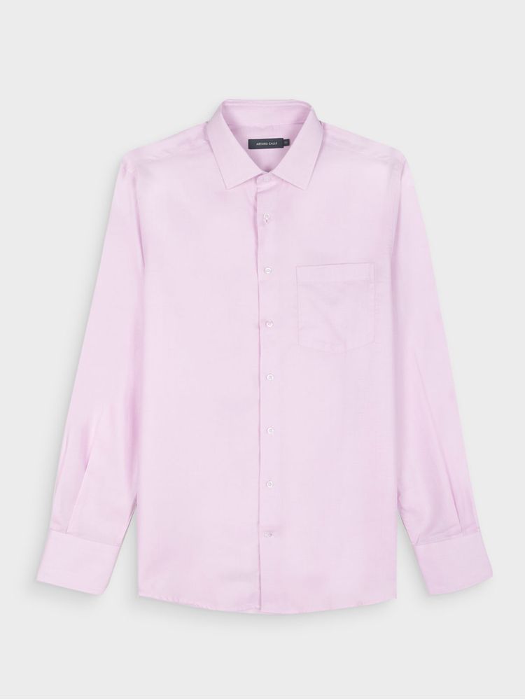 Camisa Formal Unicolor Tejido Plano 43750