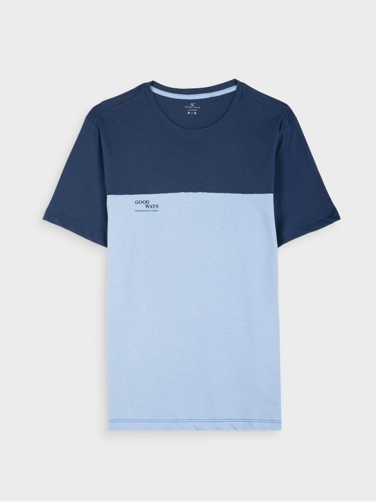 Pijama de Algodón con Camiseta Cuello Redondo 44265