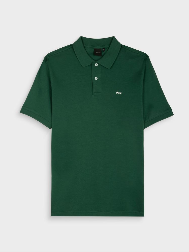 Polo Interlock de Algodón para Hombre 44387